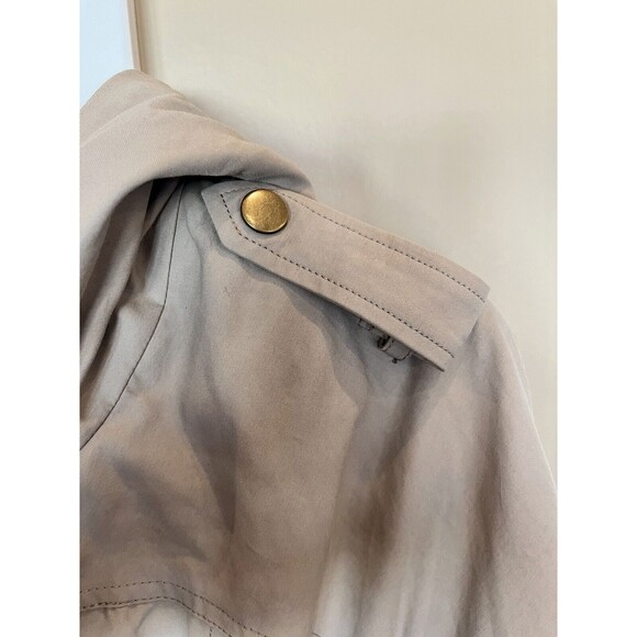 Pendleton Rain Coat Jacket with Hood Womens Tan belted size Small Dark Beige - Picture 6 of 12